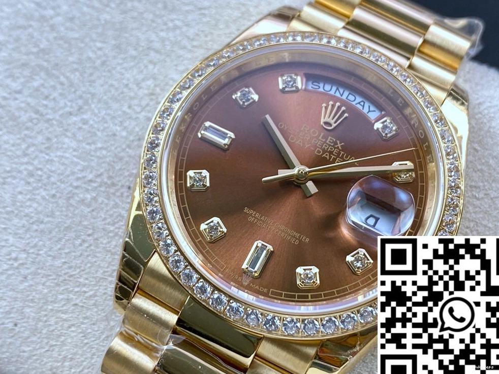 Dial M128348RBR-0005 Factory Rolex Date EW Day Brown 0819